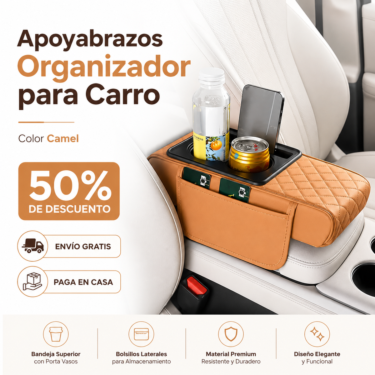 REPOSA BRAZOS PARA AUTOS